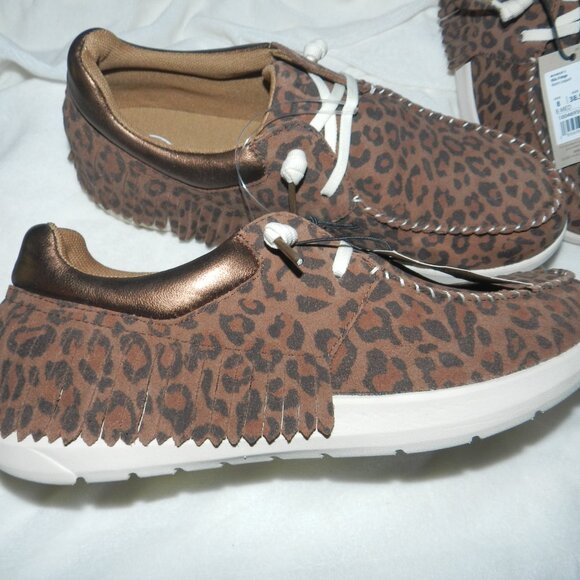 Ariat Hilo Leopard Fringe Leather Cruiser Women's BNWT!!🆕📦⌚🏃💨⚡🚚 - Picture 3 of 16